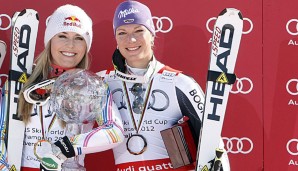 Vonn (l.) und Riesch (r.) sind seit Langem gut befreundet