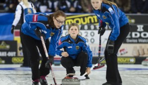 Zum Abschluss der WM siegten die deutschen Curlerinnen gegen Lettland