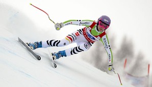 Maria Höfl-Riesch zeigte eine durchwachsene Leistung in Are