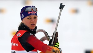 Miriam Gössner hofft auf Nachsicht für die jungen Biathletinnen