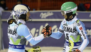 Die Hoffnung der Deutschen: Fritz Dopfer (l.) und Felix Neureuther (r.)