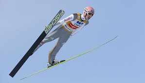 Severin Freund kam im Training in Planica auf gute Weiten