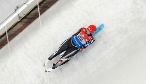 Natalie Geisenberger war nach dem Sieg sehr erleichtert