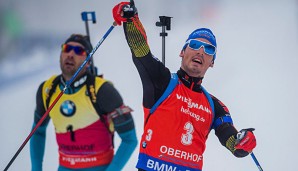 Simon Schempp schlug Martin Fourcade im Massenstart von Oberhof