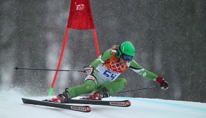 Maria Schkanowa hatte in der Quali für den Riesenslalom am Ende die Nase vorne