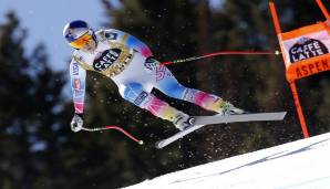 Lindsey Vonn springt bei einem Wettkampf in Aspen