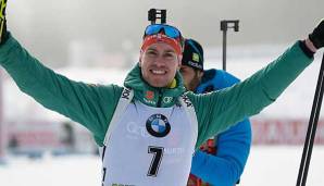 Johannes Kühn stürmte in Pokljuka erstmals in seiner Karriere aufs Podest.