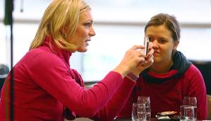 Maria Höfl-Riesch und Viktoria Rebensburg waren früher Teamkolleginen.