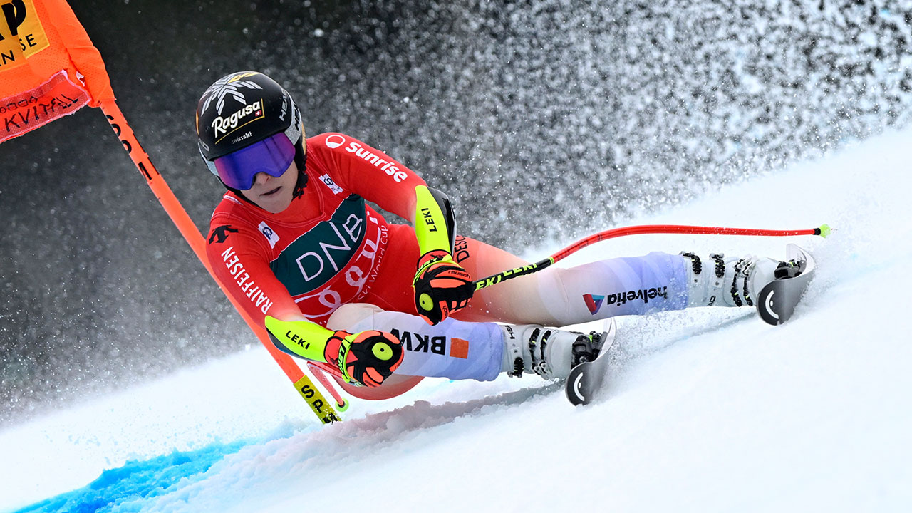 Lara Gut-Behrami führt die Wertung im Super G aktuell an.