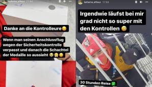 Insta-Post des Tages: KATHATRINA ALTHAUS. Im Mixed-Team erst disqualifiziert, dann lief bei der Skispringerin auch die Heimreise komplett schief. Medaillenschachtel zerbeult, weggesperrt, Flug verpasst. Immerhin nahm sie es mit Humor!