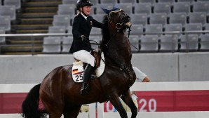 Annika Schleu (heute Zillekens) bei den Olympischen Sommerspielen in Tokio 2021