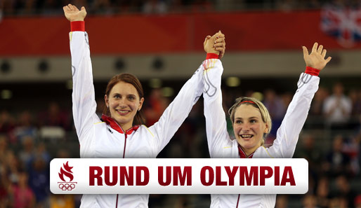 Hatten doppelt Glück. Kristina Vogel und Miriam Welte sind Olympiasieger im Teamsprint