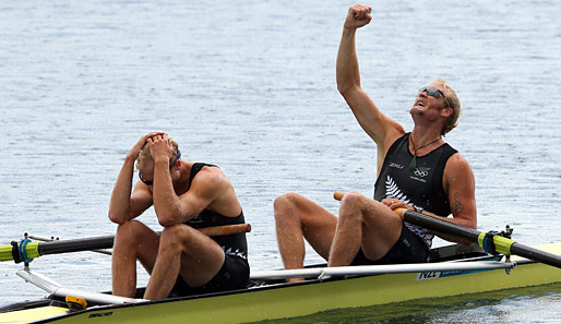 Hamish Bond (l.) und Eric Murray gewannen die Zweier-ohne-Konkurrenz von London