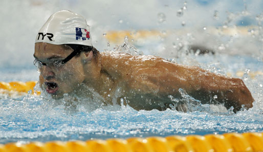 Florent Manaudou sicherte sich Gold über die 50 Meter Freistil