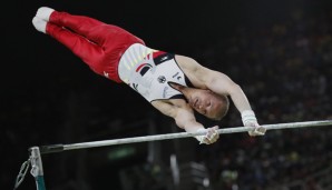 Fabian Hambüchen zeigte am Reck eine starke Leistung