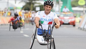 Alex Zanardi holte Silber auf der 60-km-Strecke