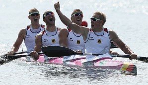 Der Kajak-Vierer Männer bescherte dem DKV die insgesamt siebte Medaille in Rio