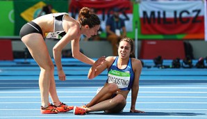 Abbey D'Agostino stürzte im Vorlauf über 5000 m