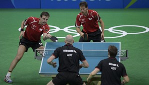 Timo Boll und Bastian Steger verloren das Doppel