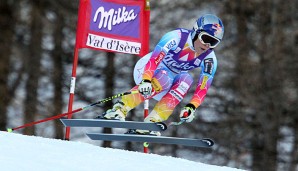 Auch in Val d'Isère hatte Lindsey Vonn mit ihrem Knie zu kämpfen