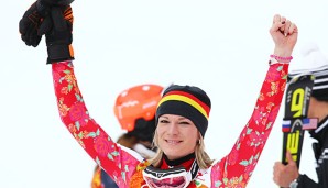 Maria-Höfl Riesch setzte sich in Sotschi mit großem Vorsprung gegen die Konkurrenz durch