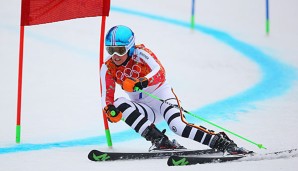 Viktoria Rebensburg liegt nach dem ersten Lauf im Riesenslalom auf dem sechsten Rang