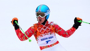 Viktoria Rebensburg darf sich über die Bronze-Medaille im Riesenslalom freuen