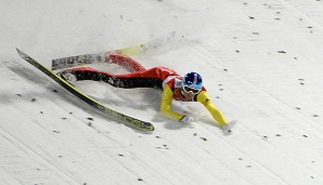 Severin Freund stürzte im ersten Durchgang beim Auslauf