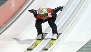 Thomas Morgenstern kann befreit aufspringen: Er ist bereits Olympiasieger