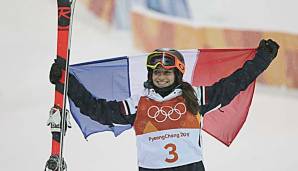 Perrine Laffont gewann Gold auf der Buckelpiste.