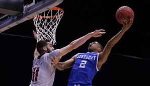 Aaron Harrison (r.) und die Kentucky Wildcats haben den Titelverteidiger besiegt