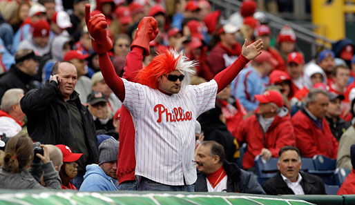 Die Fans der Phillies gehen im Citizens Bank Park ständig ab wie ein Zäpfchen