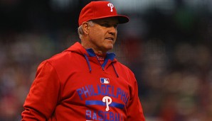 Ryne Sandberg nahm nach nur 26 Siegen in 75 Spielen seinen Hut bei den Phillies