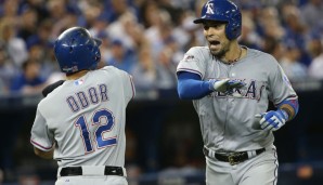 Robinson Chirinos und Rougned Odor verhalfen den Rangers zum Auftaktsieg