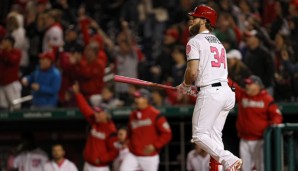 Seinen neuen Deal feierte Harper am Samstag stilecht mit einem Walk-Off-Homerun