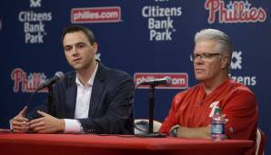 Pete Mackanin (r.), zusammen mit General Manager Matt Klentak