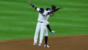 So sehen Sieger aus: Starlin Castro und Didi Gregorius feiern den dritten Sieg in Serie