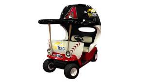 Das OnTrac Bullpen Cart wird Pitcher der Arizona Diamondbacks 2018 auf den Mound fahren.