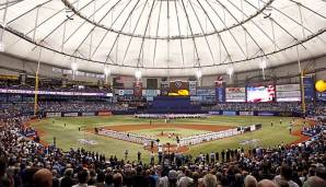 Tropicana Field lockt stets sehr wenige Zuschauer an.