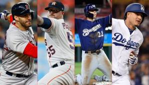 J.D. Martinez, Ryan Pressly, Christian Yelich und Manny Machado haben ihre Teams 2018 geprägt.