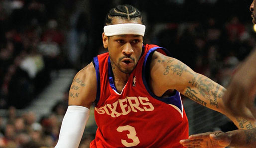 Allen Iverson wurde als #1 Draft 1996 von den Philadelphia 76ers gepickt