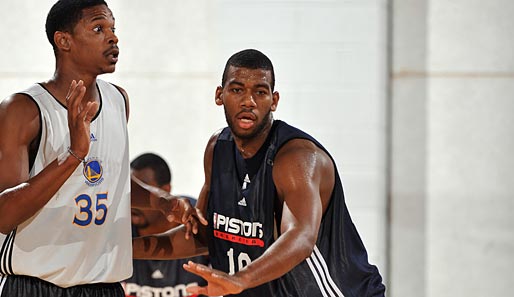 Rookie-Big-Man Greg Monroe (r.) gehört zu Detroits Hoffnungsträgern auf eine bessere Zukunft