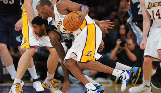 Kobe Bryant war gegen die Grizzlies mit 26 Punkten Topscorer der Partie