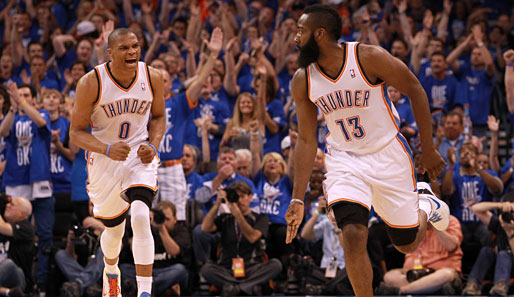 Russell Westbrook, James Harden und die Thunder bleiben zuhause ungeschlagen