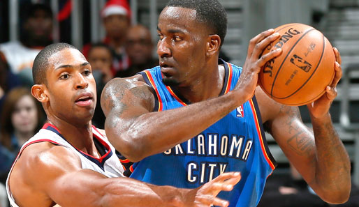 Kendrick Perkins ist bei den Oklahoma City Thunder kein Mann für die filigranen Momente