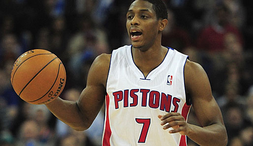 Brandon Knight verlor gegen Boston viele Bälle, dennoch spielte er beim Sieg der Pistons auffällig