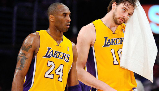 Wie werden Kobe Bryant und Pau Gasol damit zurechtkommen, nicht um den Titel zu spielen?