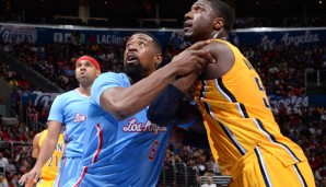 DeAndre Jordan und Roy Hibbert lieferten sich ein abwechslungsreiches Duell unter den Körben