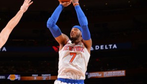 Carmelo Anthony war auch gegen die Lakers bester Scorer der Knicks