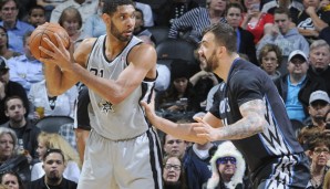 Tim Duncan und Nikola Pekovic lieferten sich ein abwechslungsreiches Center-Duell